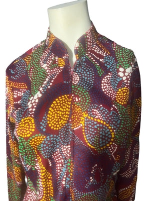 Vintage 70's mod polyester cafe style jacket L