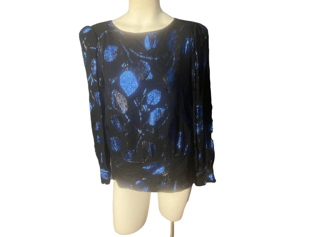 Vintage 80's metallic Destinee top 6 M