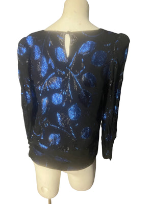 Vintage 80's metallic Destinee top 6 M