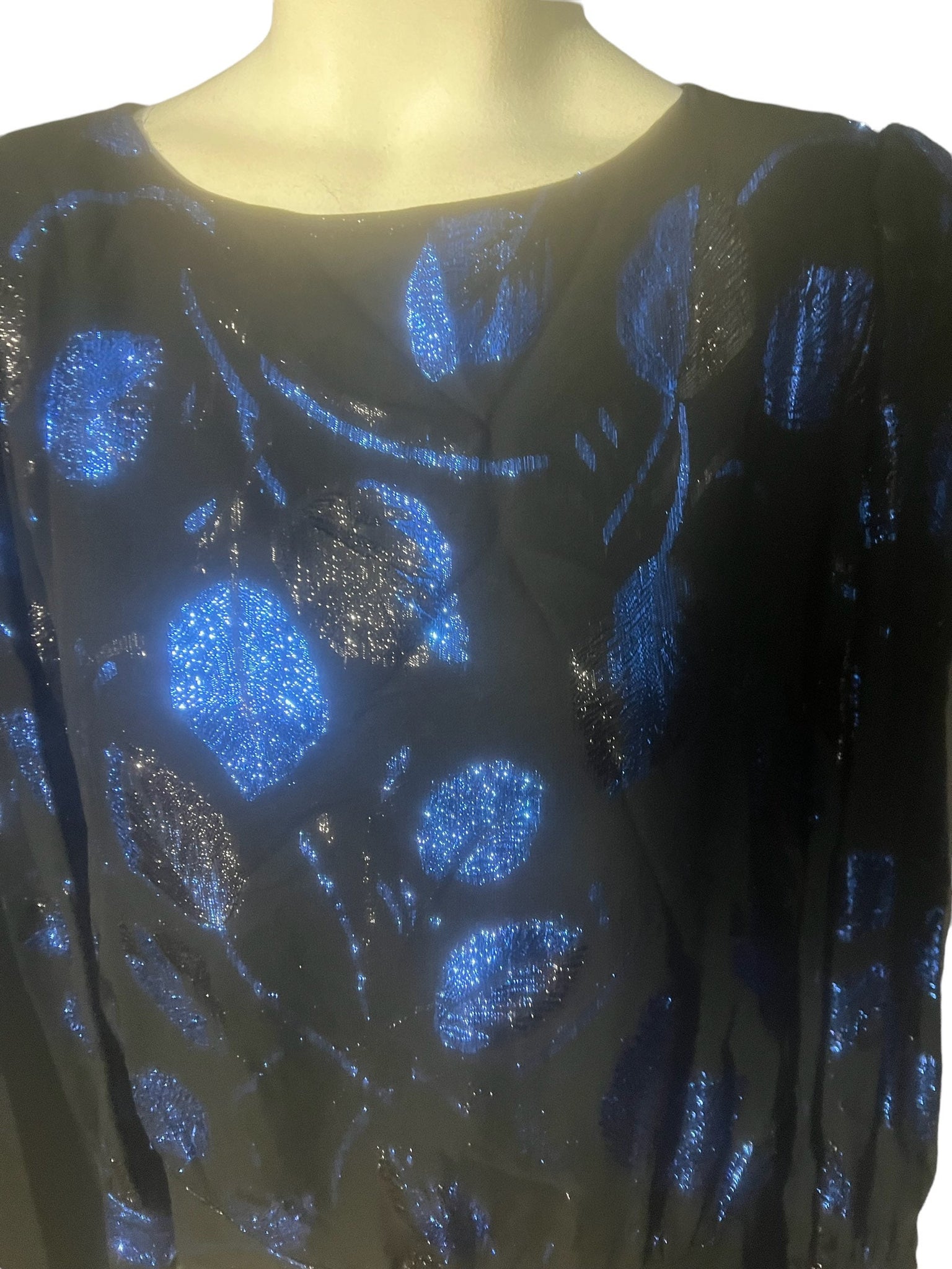 Vintage 80's metallic Destinee top 6 M