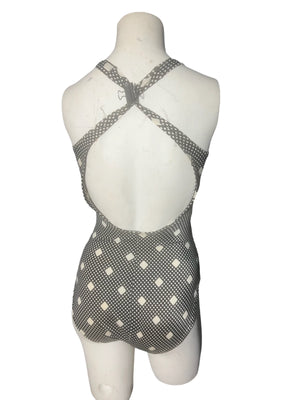Vintage 70's deep V Gabar bathing suit 12