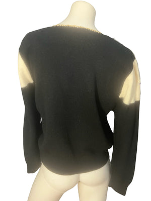 Vintage 80's Jaclyn Smith bead sweater L