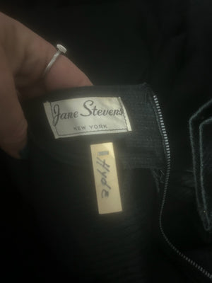 Vintage 50's Jane Stevens black dress S XS