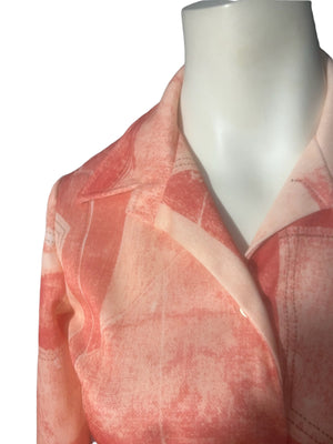 Vintage 70's Mr Fine patchwork women's shirt M