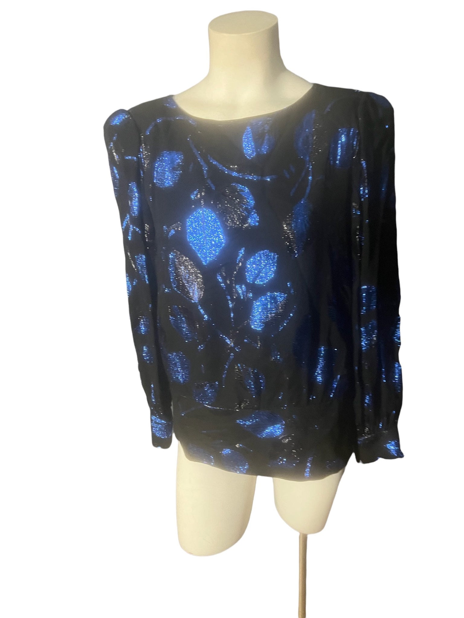 Vintage 80's metallic Destinee top 6 M