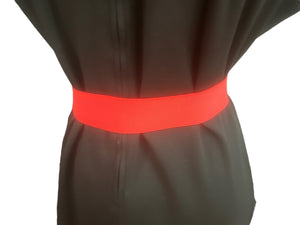 Vintage 80’s red rose stretch belt