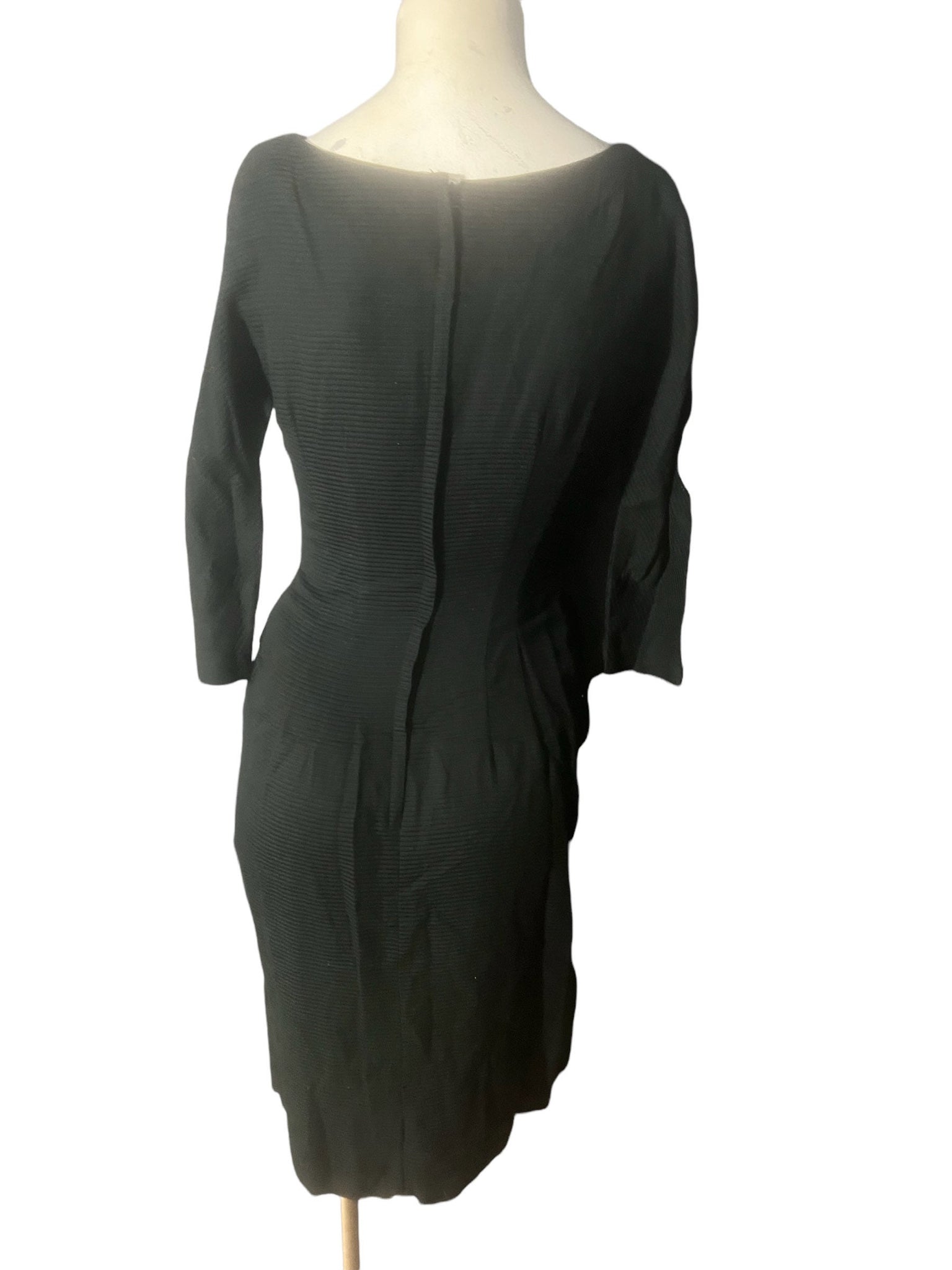 Vintage 50's Jane Stevens black dress S XS