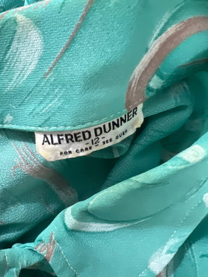 Vintage 70's green shirt Alfred Dunner M 12