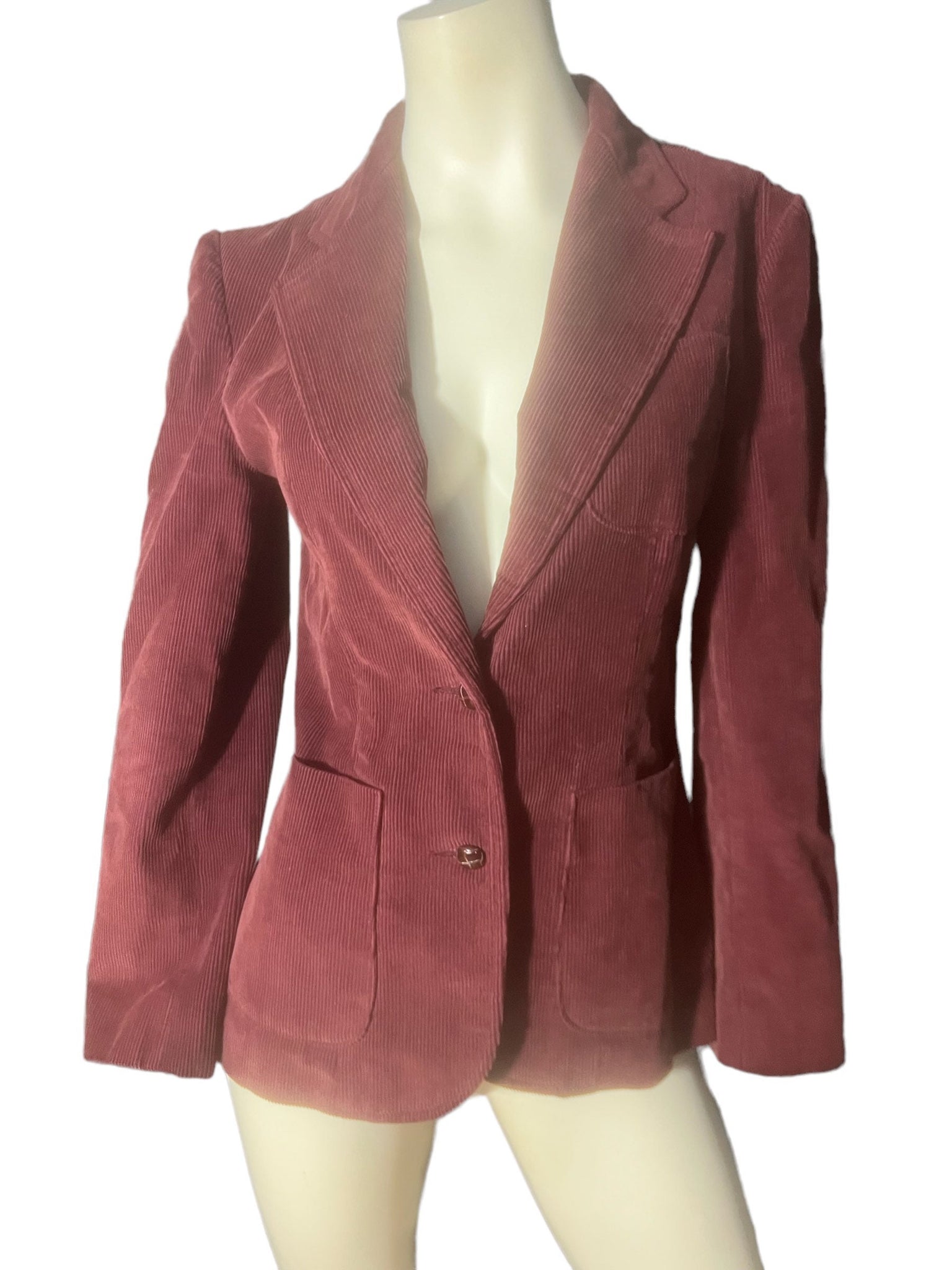 Vintage 70's maroon cord jacket M