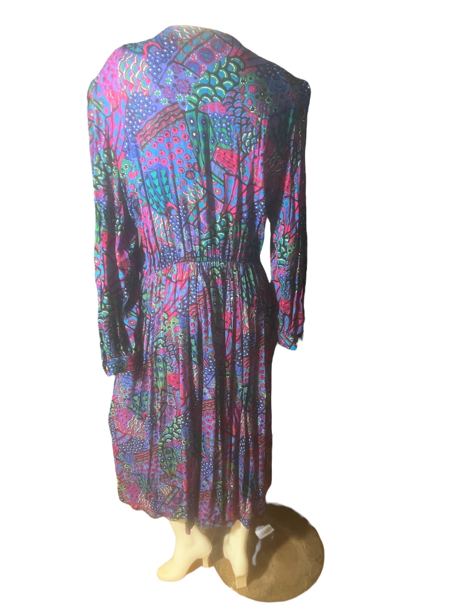 Vintage 80's Lady Carole dress 16 L