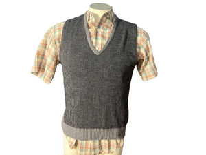 Vintage men's Arrow striped knit vest M