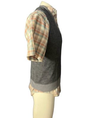Vintage men's Arrow striped knit vest M