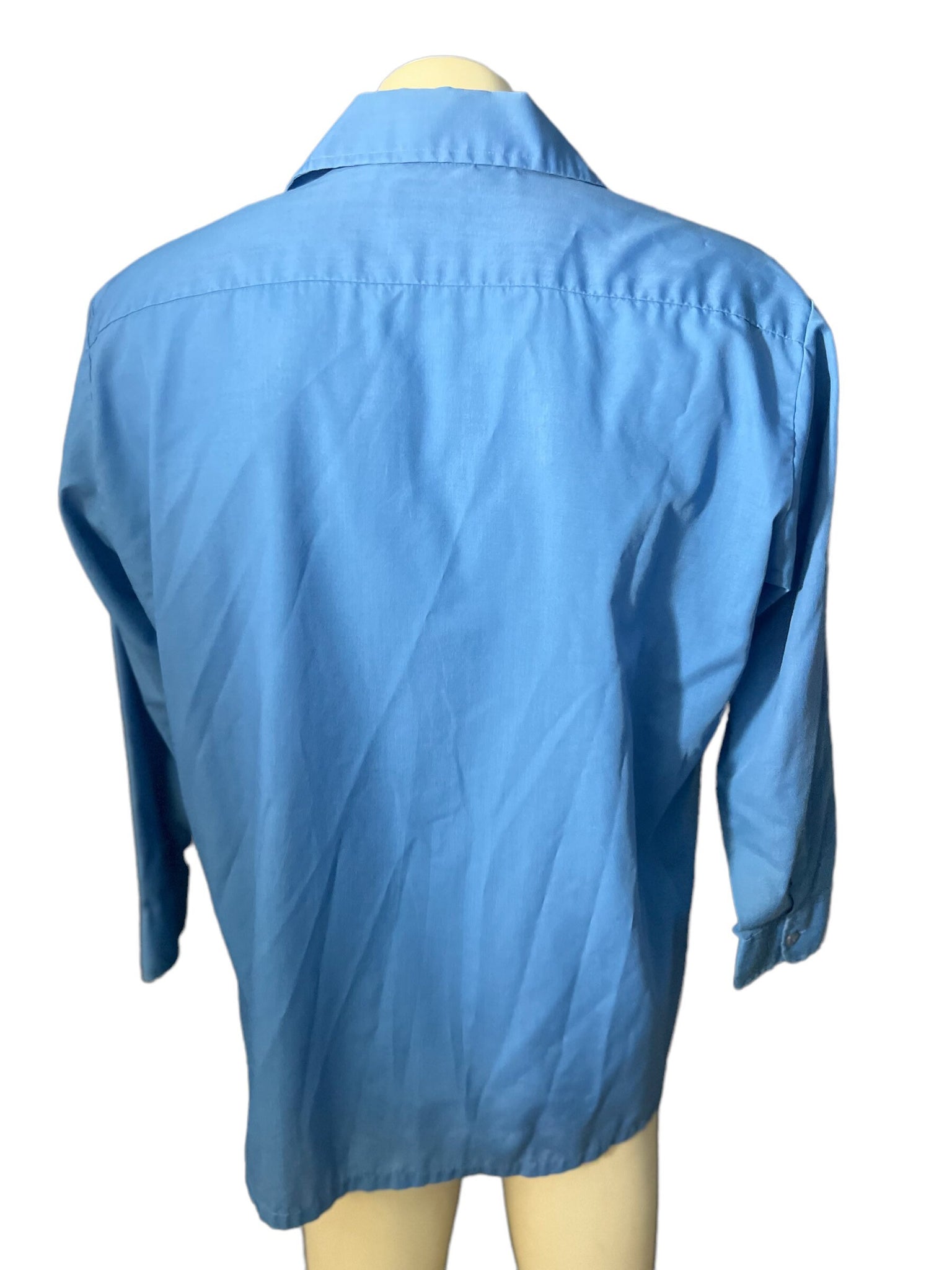 Vintage 60's blue Norgate men's shirt L