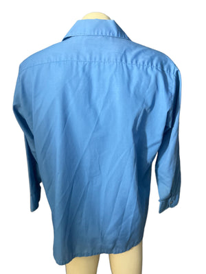 Vintage 60's blue Norgate men's shirt L