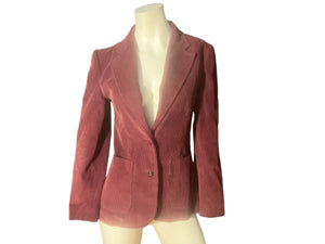 Vintage 70's maroon cord jacket M