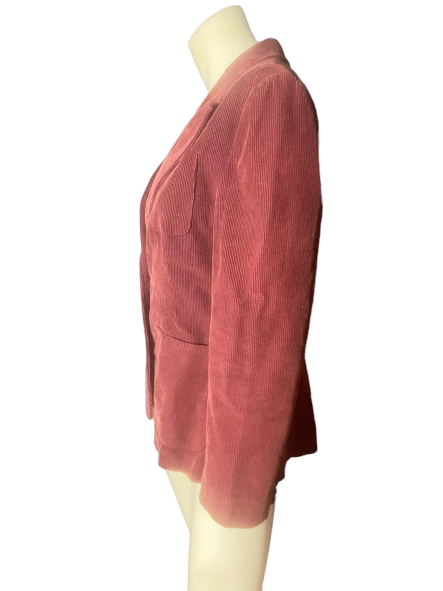 Vintage 70's maroon cord jacket M