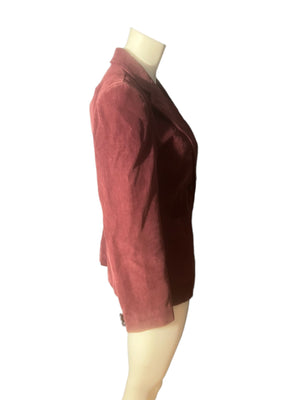 Vintage 70's maroon cord jacket M