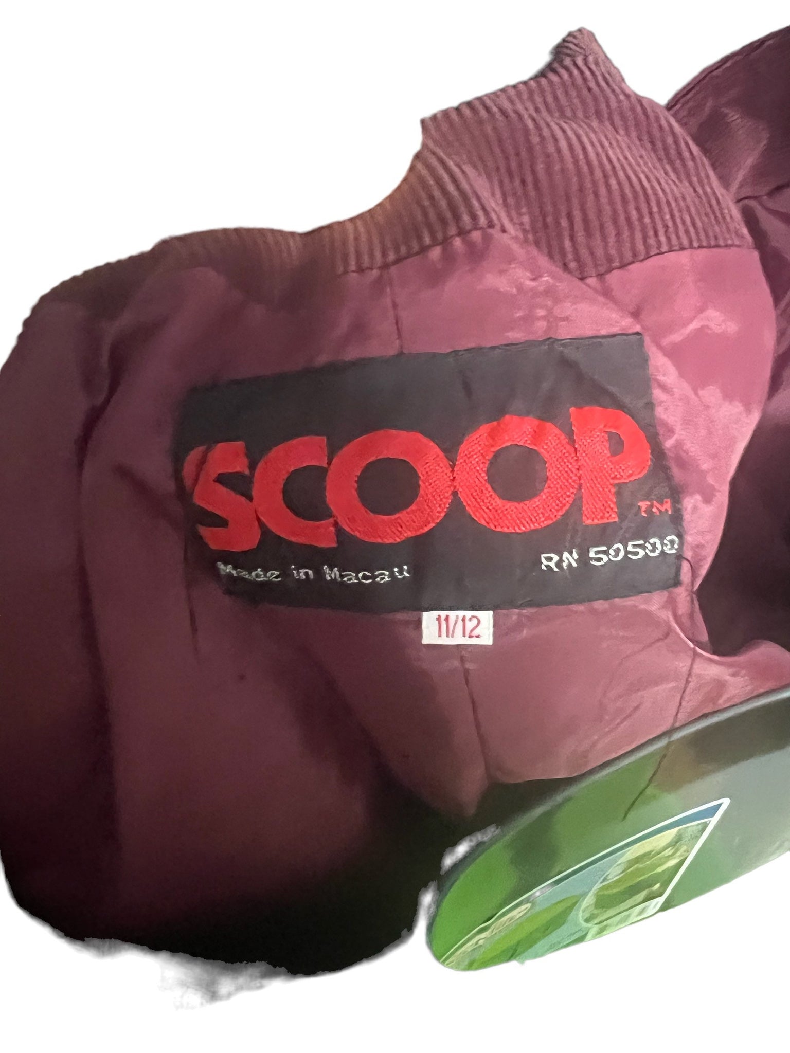 Vintage 70's maroon cord jacket M