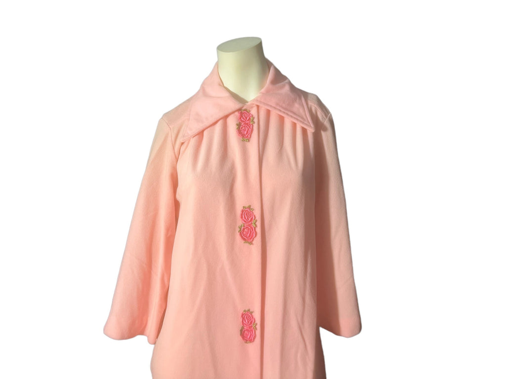 Vintage 70's pink loungees robe 18 L