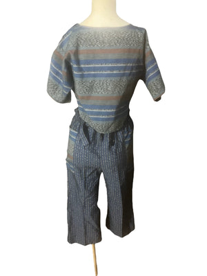 Vintage 80's short set handmade M