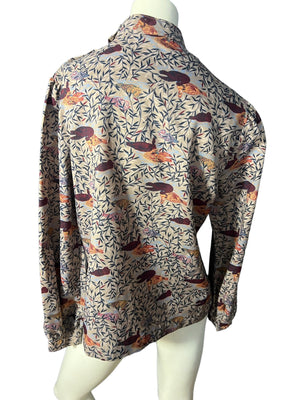 Vintage 80's duck shirt Russ 14 L