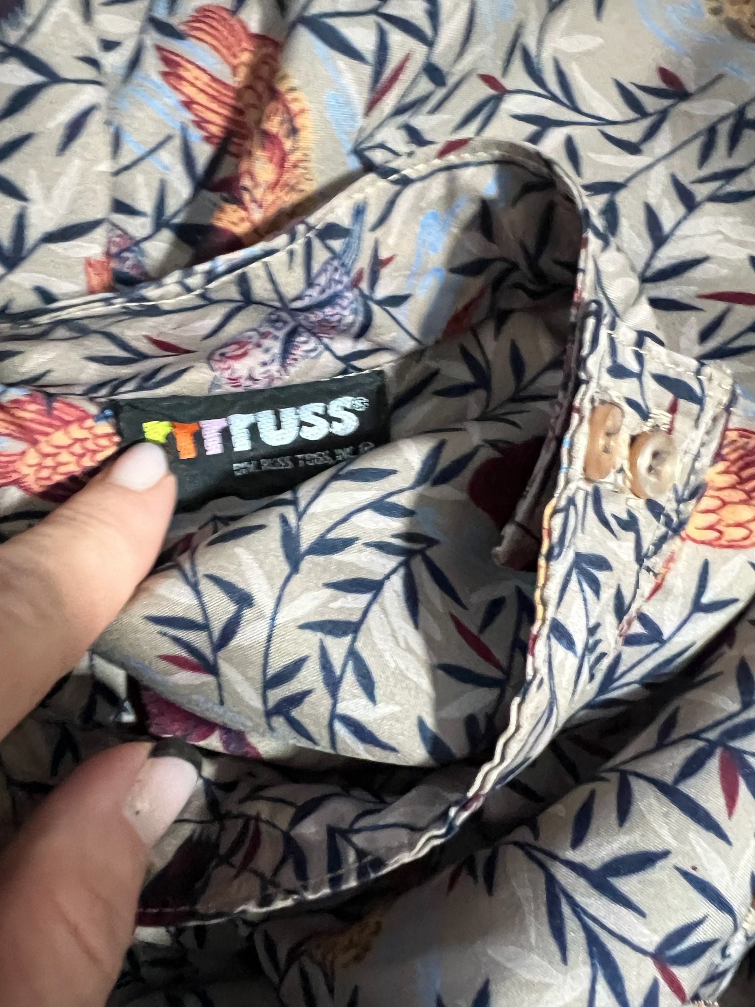 Vintage 80's duck shirt Russ 14 L