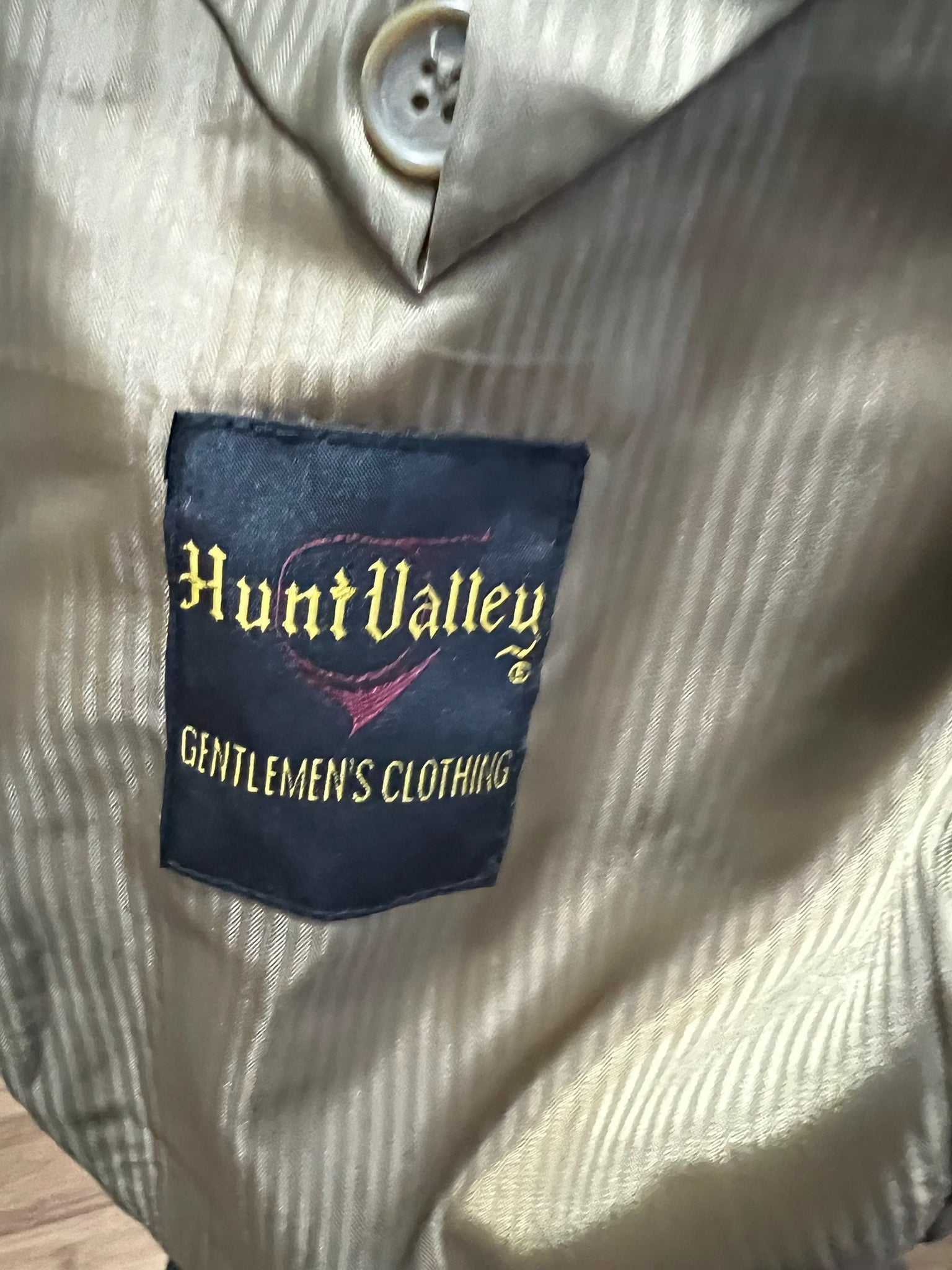 Vintage brown corduroy suit jacket 44R Hunt Valley