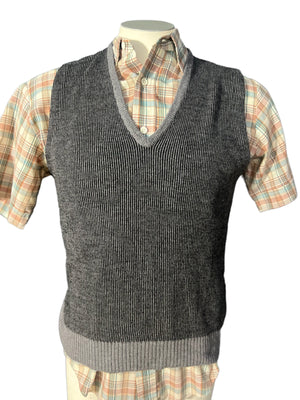 Vintage men's Arrow striped knit vest M
