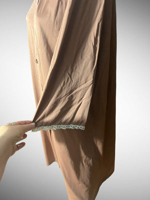 Vintage brown 60's robe L Vanity Fair 38