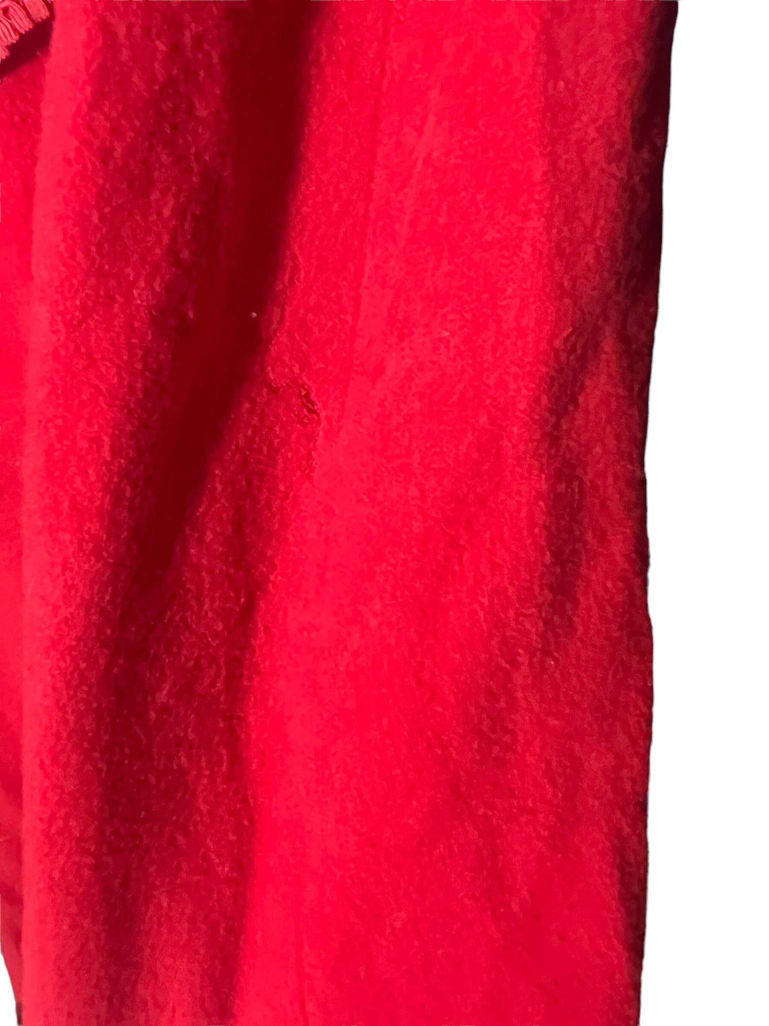 Vintage long red wool 60's coat M