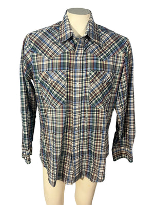 Vintage Levi’s plaid western shirt XL
