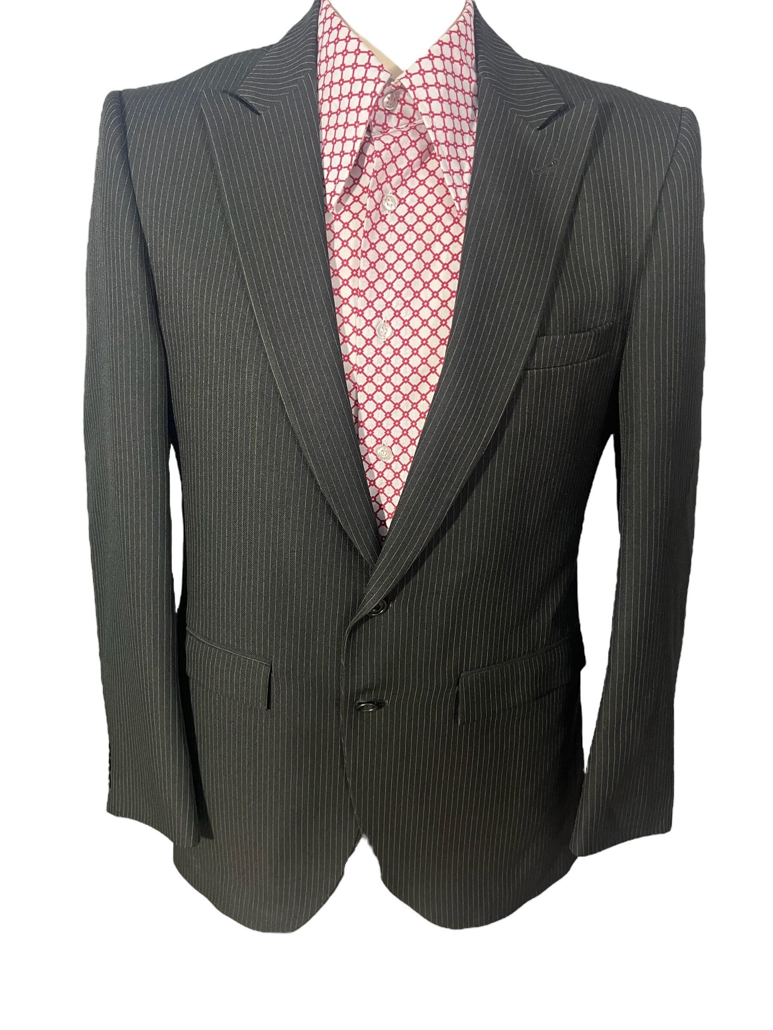 Vintage 80's pinstripe Falcone suit jacket 42
