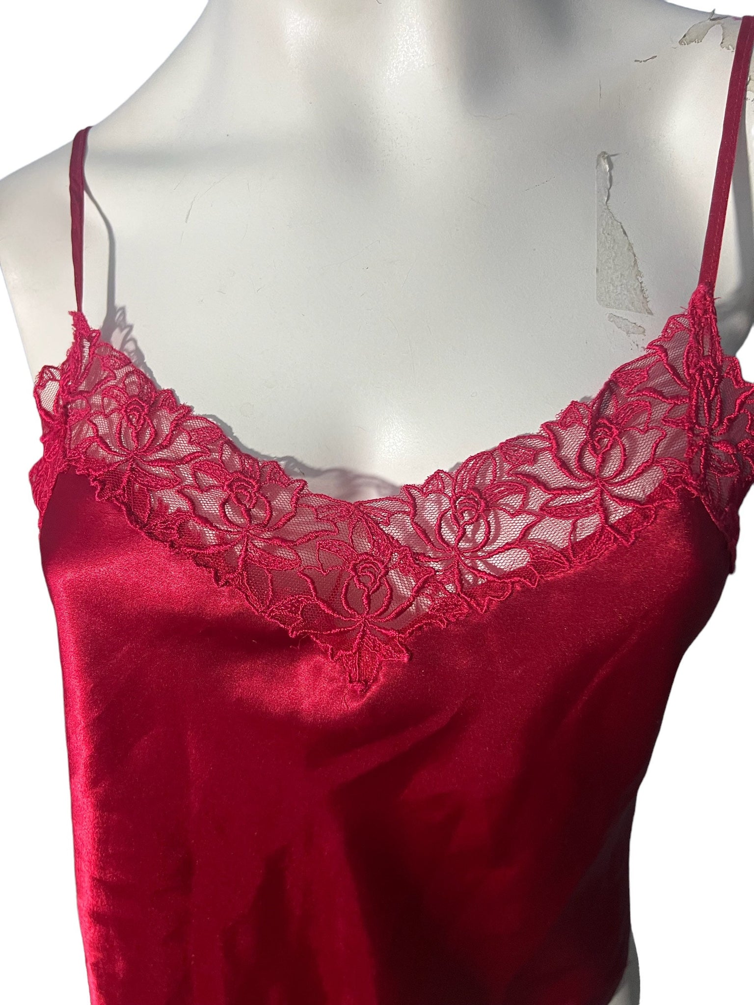 Vintage 80's red Victoria's Secret teddy S