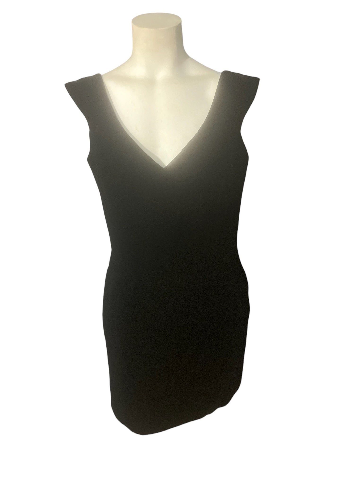 Vintage 80's black velvet Victor Costa dress 14 L