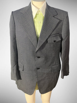 Vintage blue suit jacket Glen Guard 44 R
