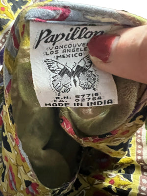 Vintage Papillon India hippie dress S