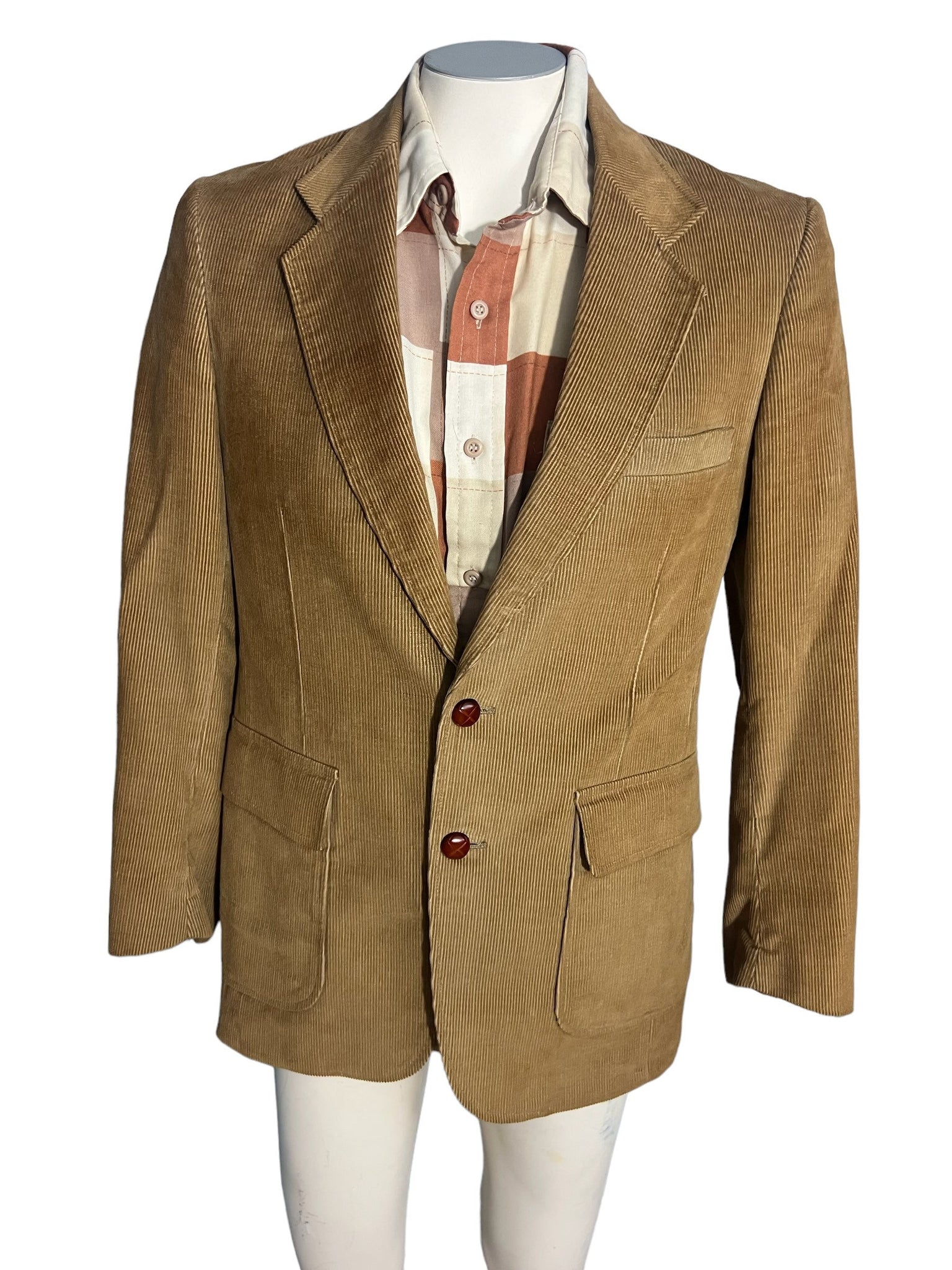 Vintage 70's 80's Corduroy suit jacket 38 R