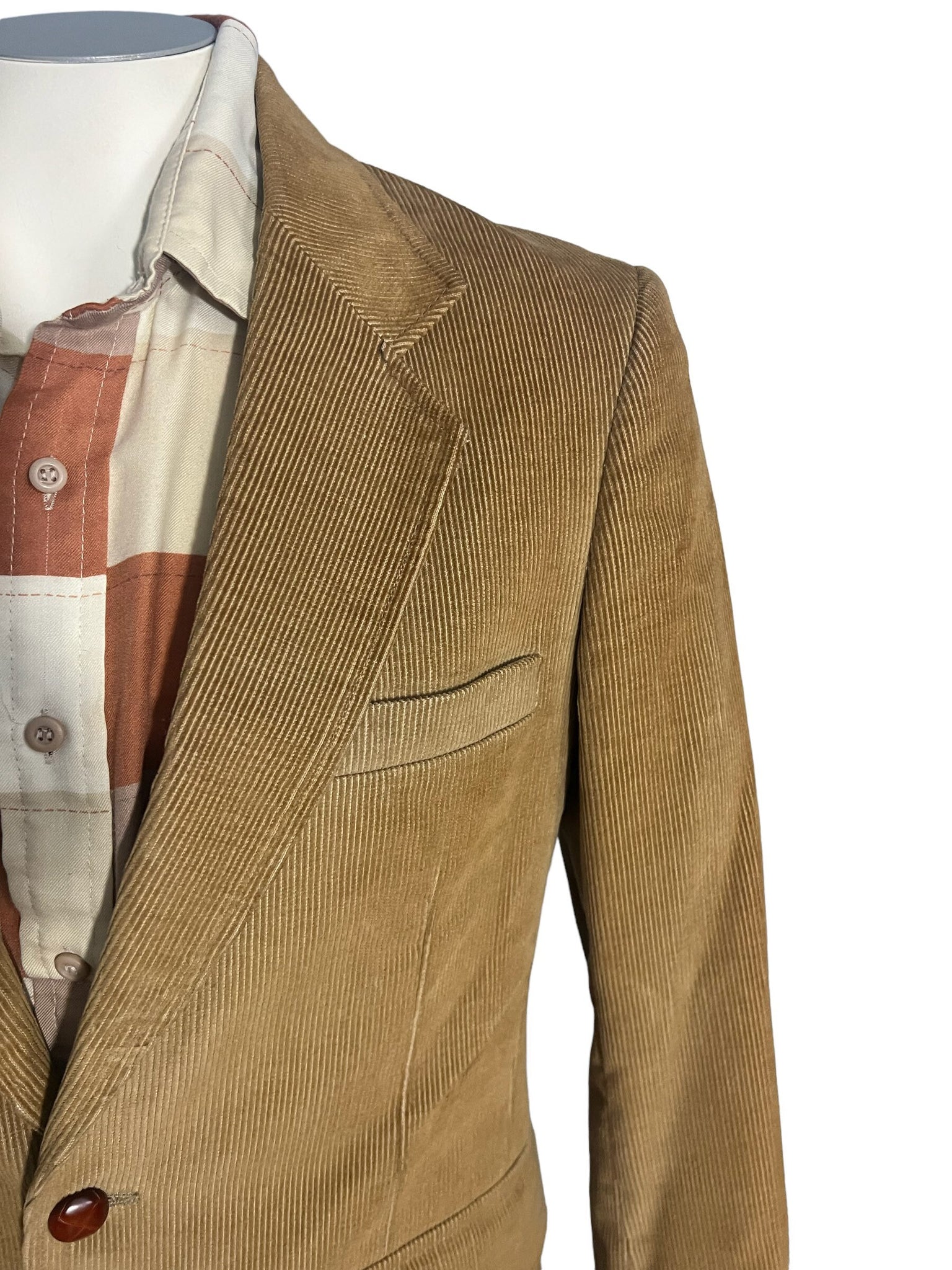 Vintage 70's 80's Corduroy suit jacket 38 R