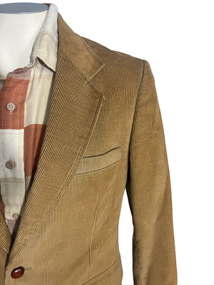 Vintage 70's 80's Corduroy suit jacket 38 R