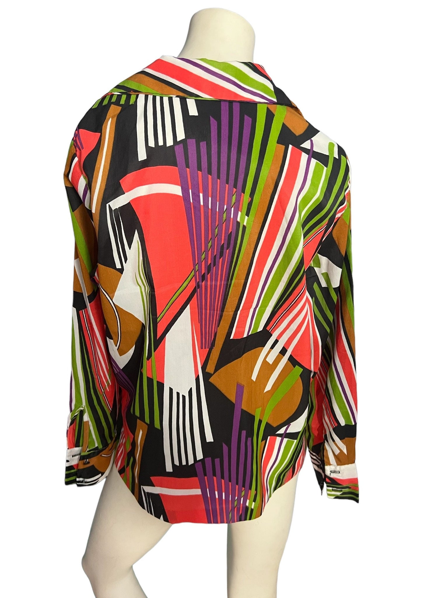 Vintage 70's mod butterfly collar shirt XL XXL