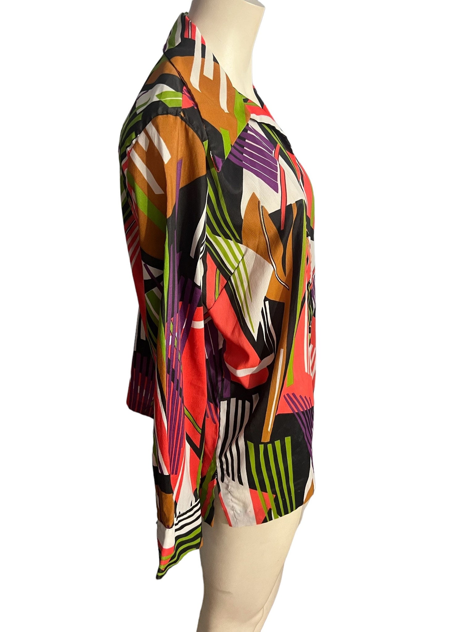 Vintage 70's mod butterfly collar shirt XL XXL