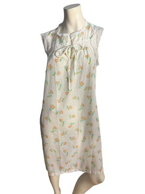 Vintage Philmaid cotton nightgown robe set M