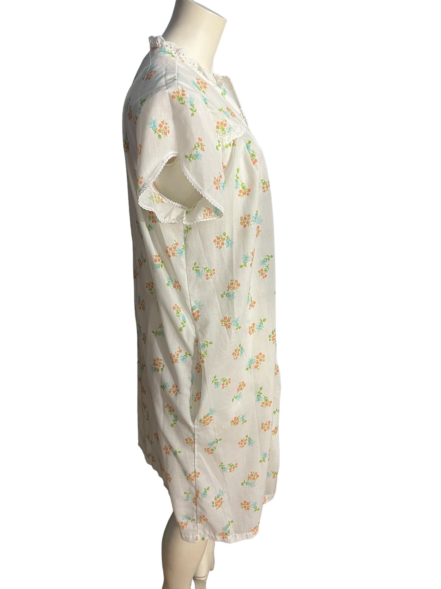 Vintage Philmaid cotton nightgown robe set M