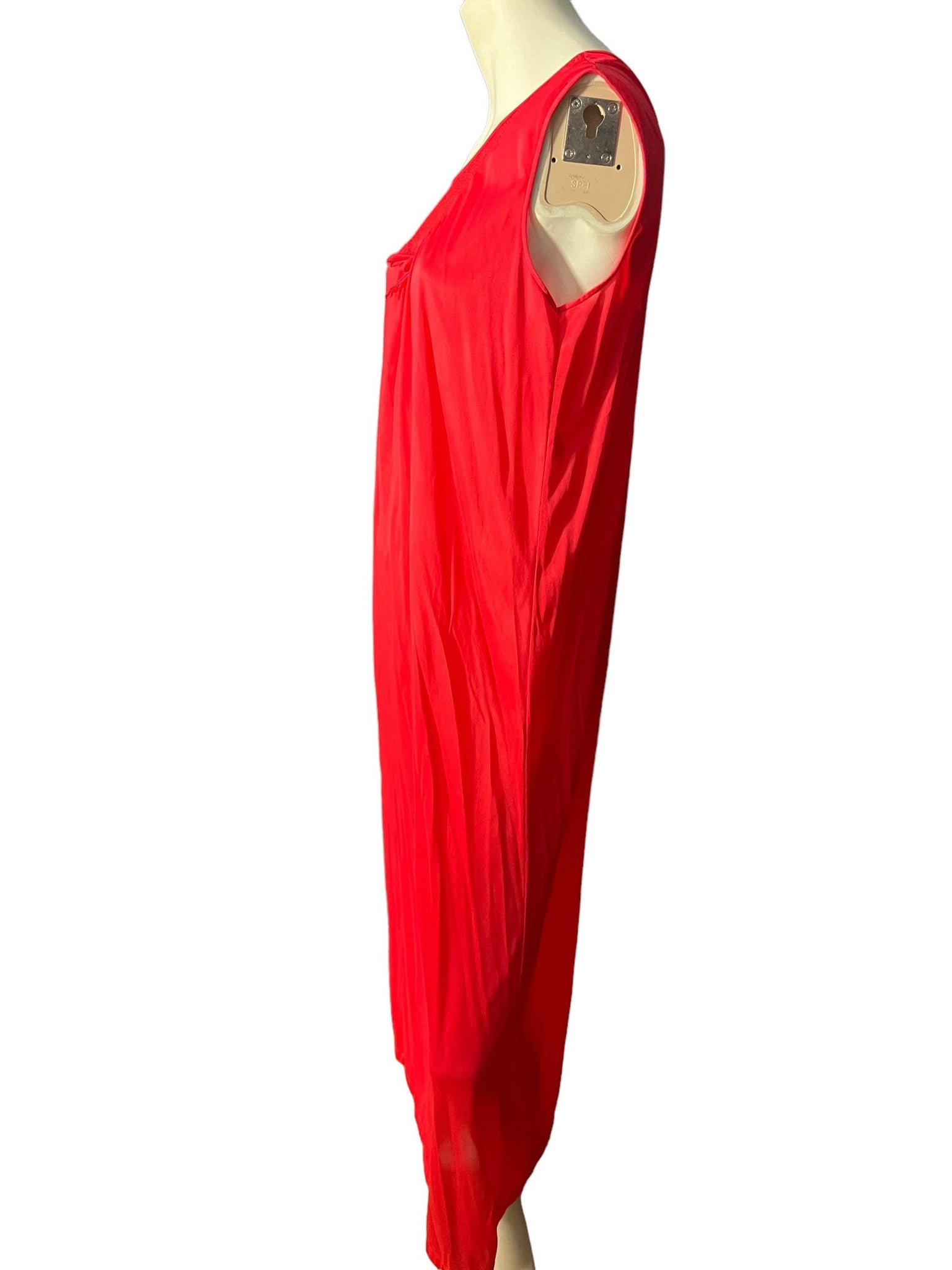 Vintage 70's red long nightgown M