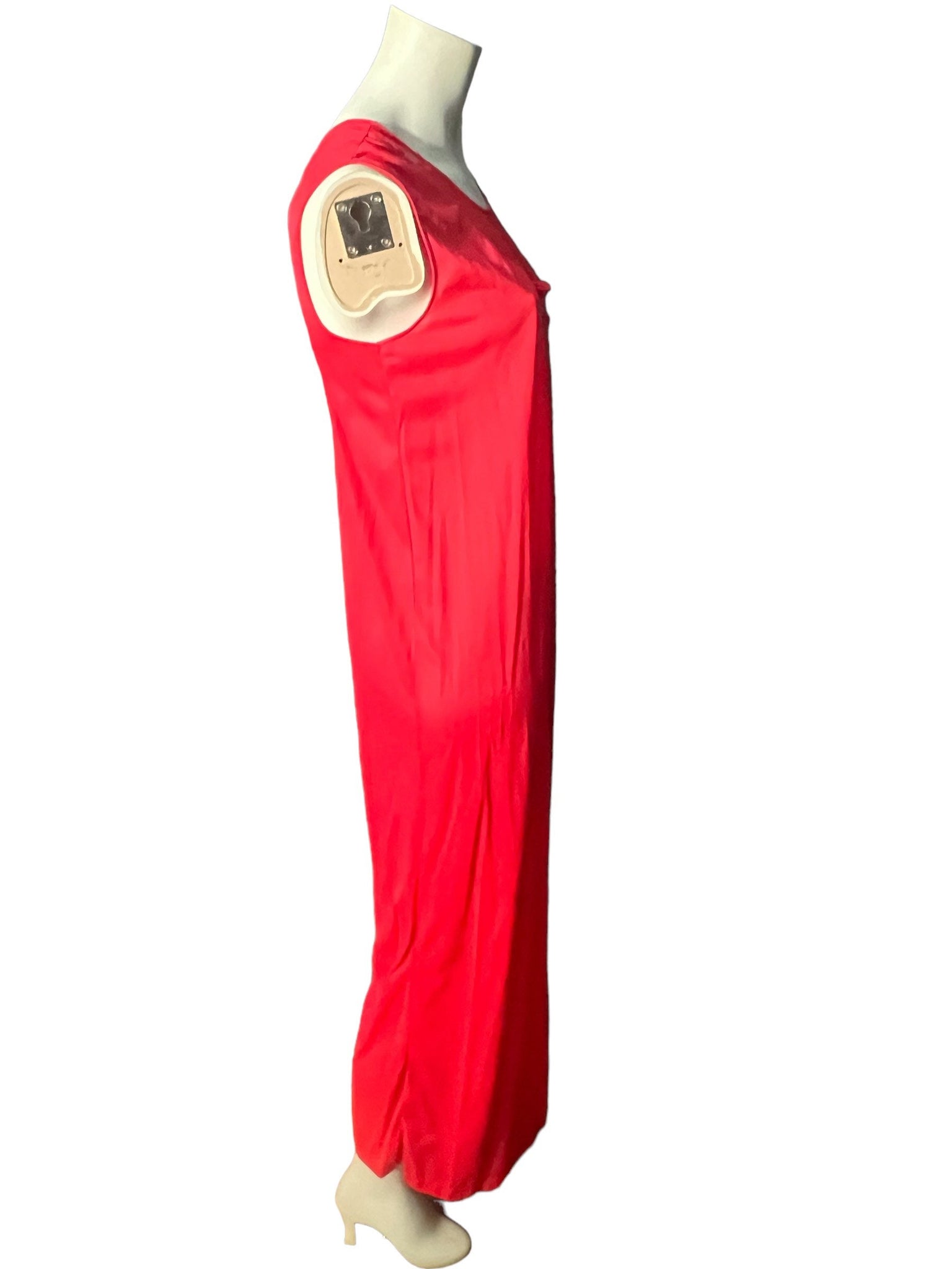Vintage 70's red long nightgown M