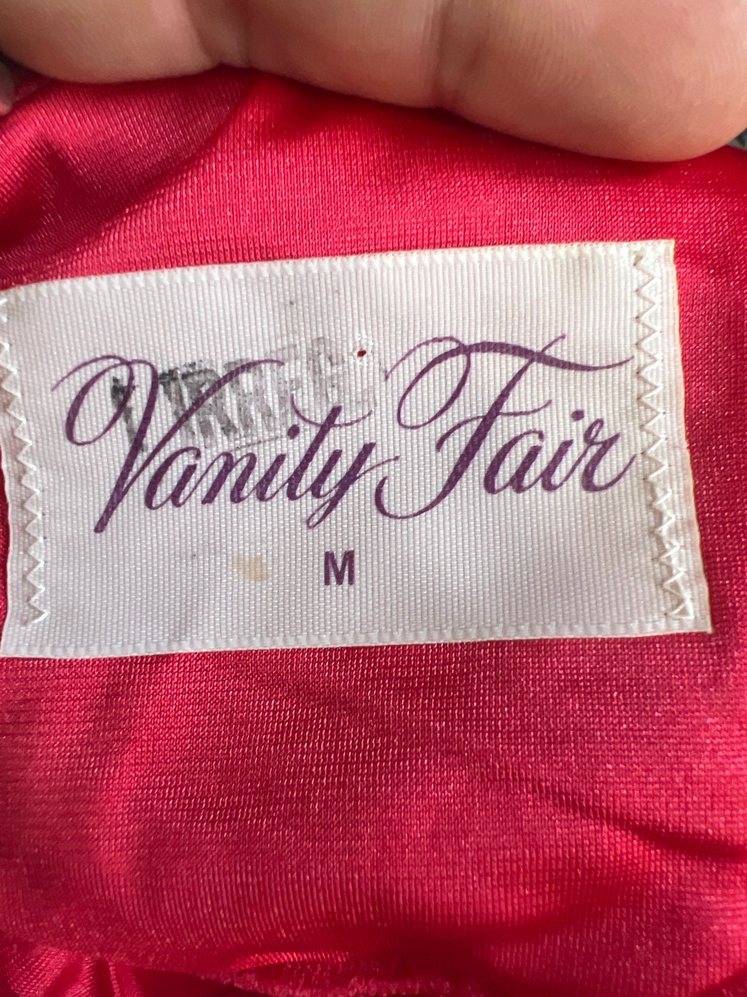 Vintage red Vanity Fair nightgown M