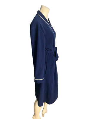 Vintage 70's Vanity Fair blue short robe M
