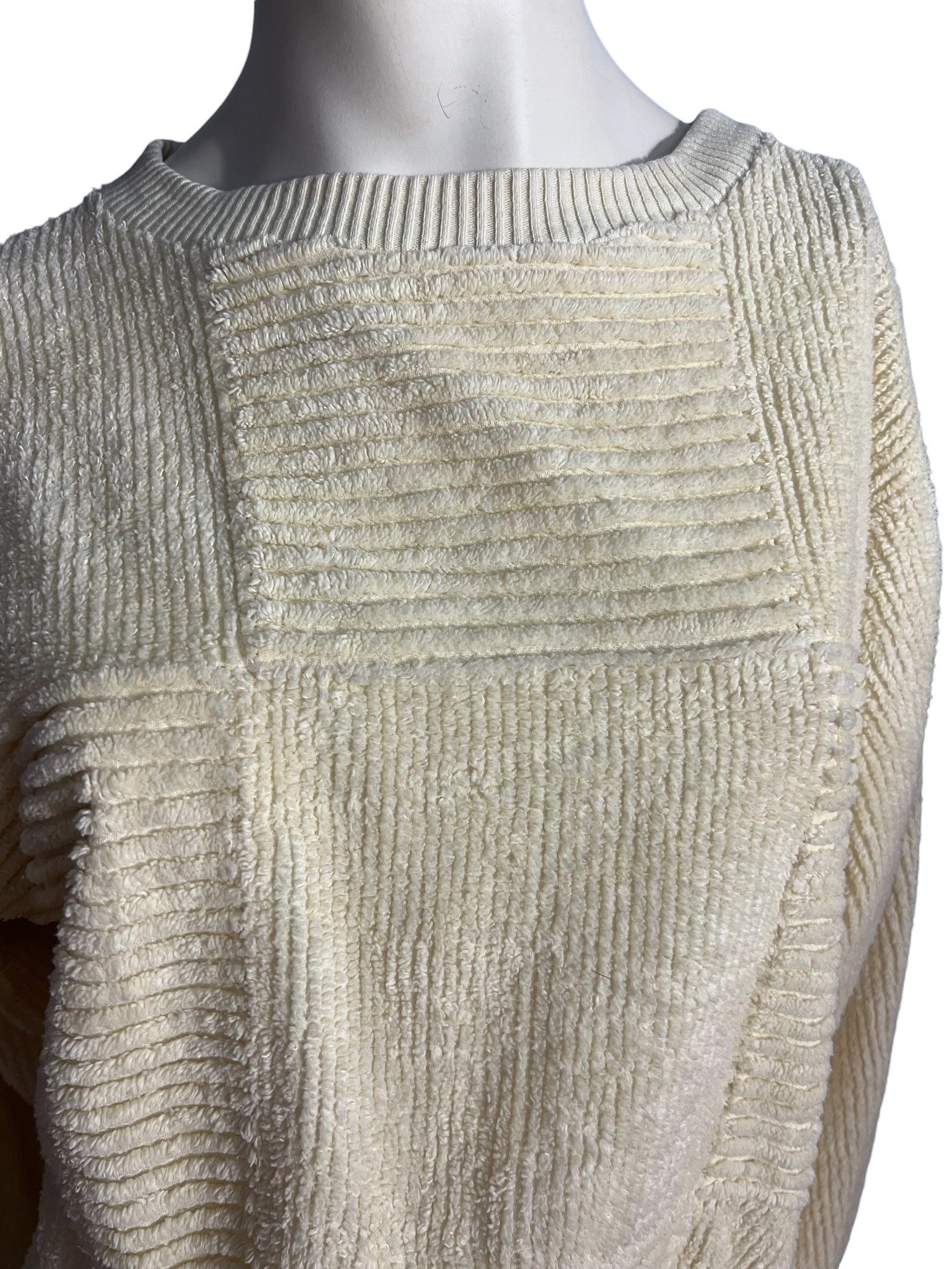 Vintage 70's Crowntuft terry shirt top L