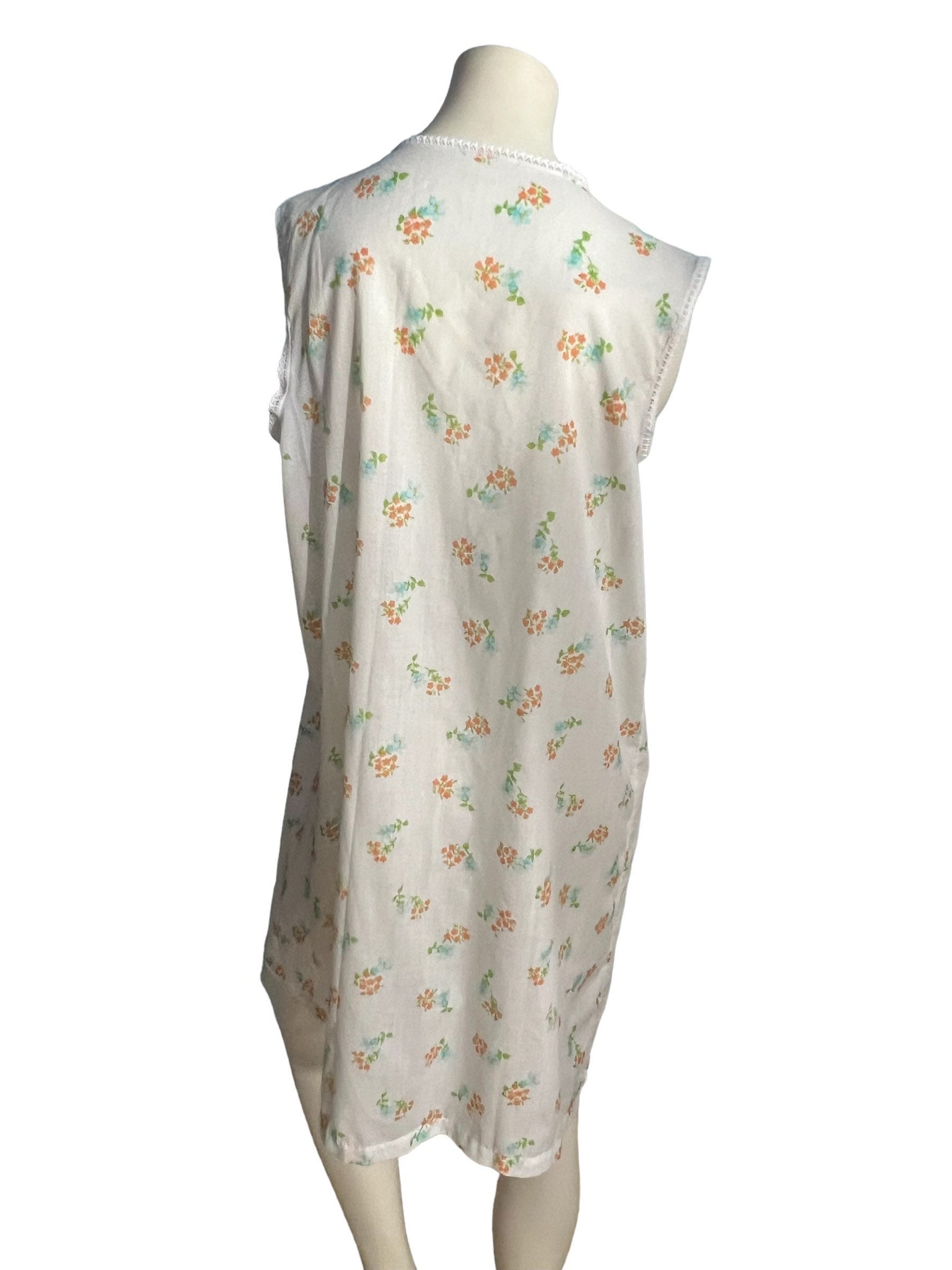 Vintage Philmaid cotton nightgown robe set M