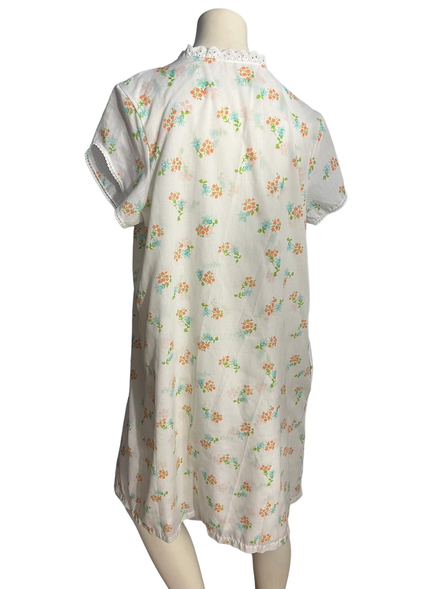 Vintage Philmaid cotton nightgown robe set M